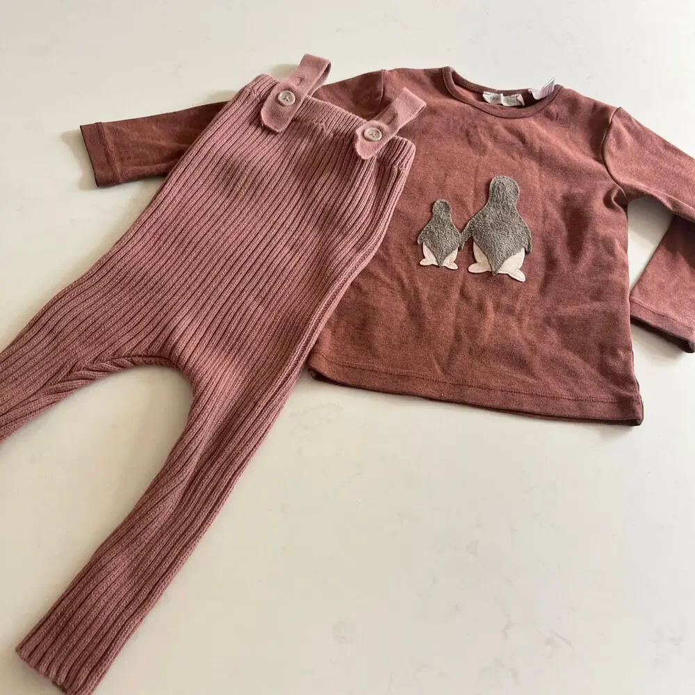 Boys Fall Winter Outfit Bundle 18-24M Contemporary Knits Tops Bottoms